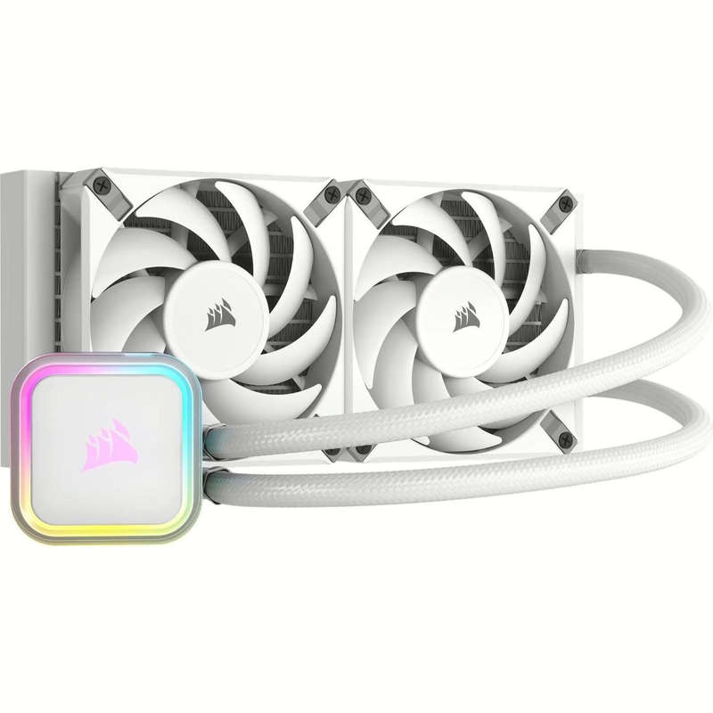Corsair iCUE H100i RGB ELITE 240mm All-in-One CPU Liquid Cooler White
