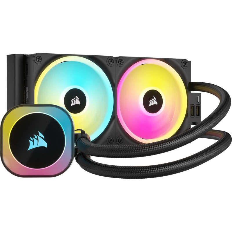 Corsair iCUE Link H100i RGB AIO 240mm Liquid CPU Cooler Black