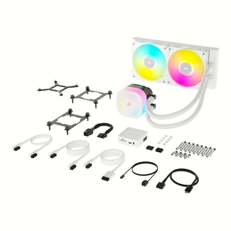 Corsair iCUE LINK TITAN 240 RX RGB AIO 12cm Liquid CPU Cooler White