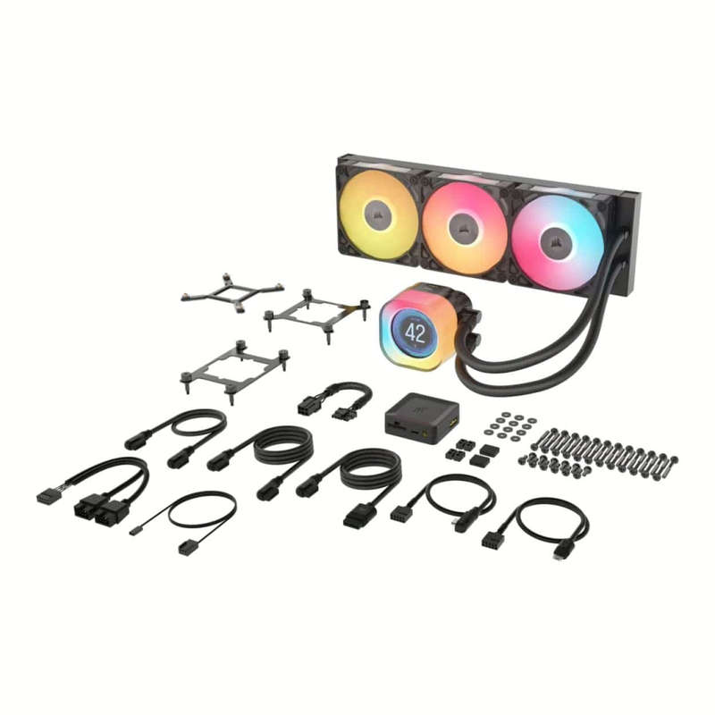 Corsair iCUE LINK TITAN 360 RX LCD 12cm Liquid CPU Cooler Black