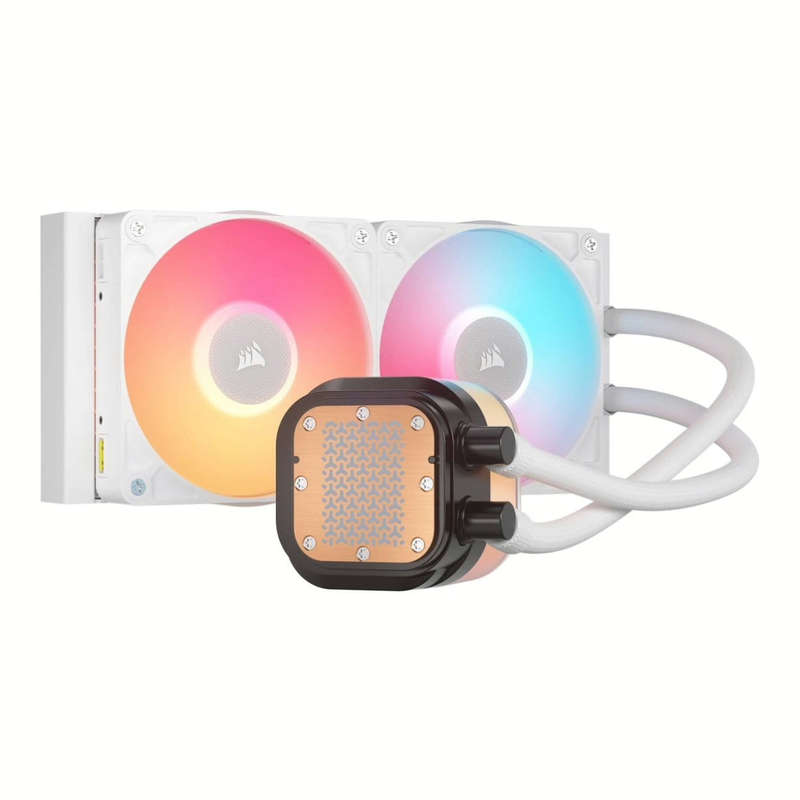 Corsair iCUE Link Titan 240 RX LCD 240mm Liquid CPU Cooler - White