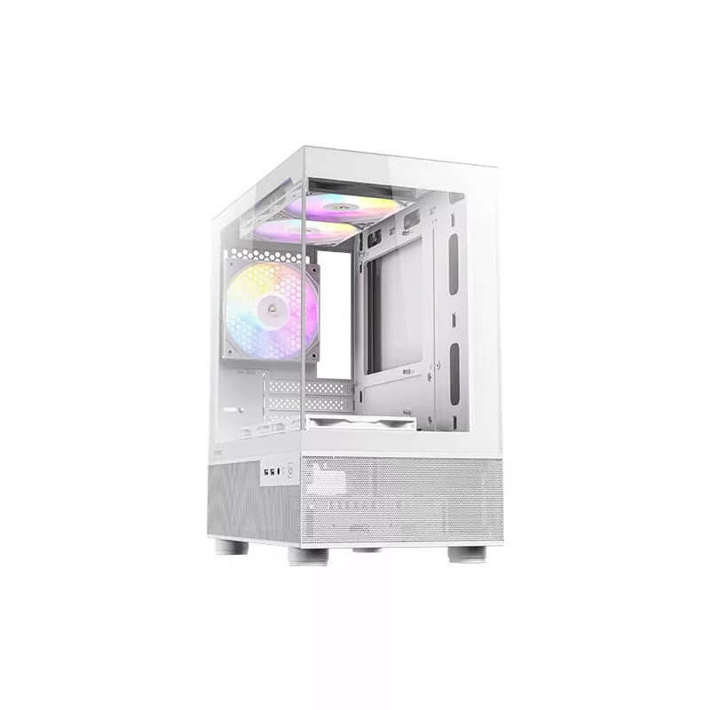 Antec CX200M Elite Micro-ATX | ITX ARGB Mini-Tower Gaming Chassis - White