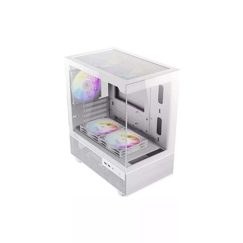 Antec CX200M Elite Micro-ATX | ITX ARGB Mini-Tower Gaming Chassis - White