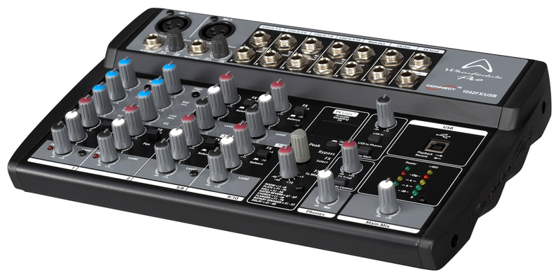 Wharfedale Connect 1002FX USB 2xMono 4xStereo Channel Mixer