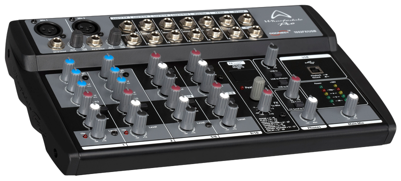 Wharfedale Connect 1002FX USB 2xMono 4xStereo Channel Mixer