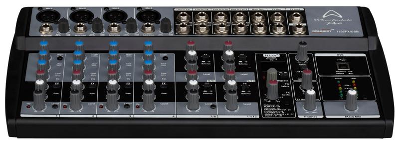 Wharfedale Connect 1202FX/USB 4xMono 4xStereo Channel Mixer with Effects