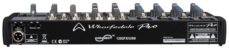 Wharfedale Connect 1202FX/USB 4xMono 4xStereo Channel Mixer with Effects