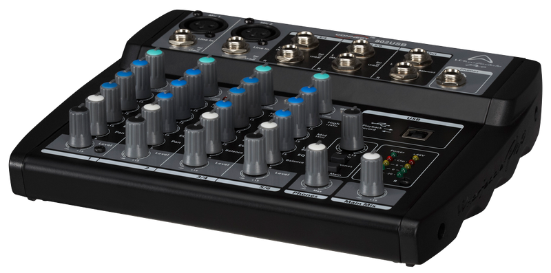 Wharfedale Connect 802 2xMono Mic/Line Ch. & 2xStereo Channel Mixer - USB