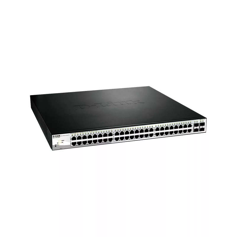 D-Link DGS-1210-52MP 52-port Gigabit Managed Switch L2 Gigabit Ethernet PoE 1U Black