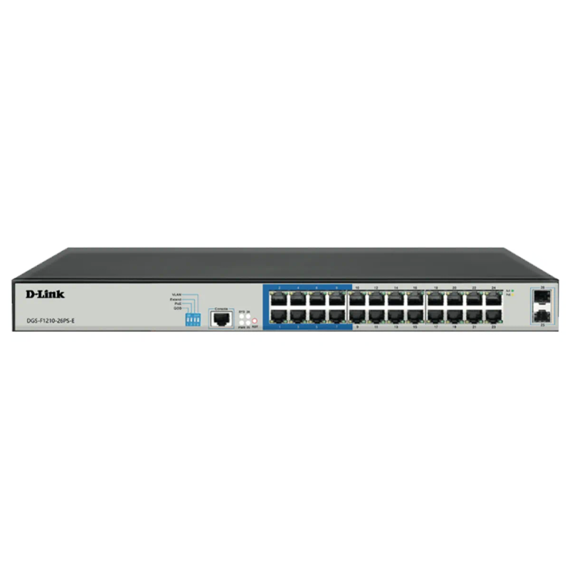 D-Link 24-Port Layer 2 Gigabit Long Range PoE Managed Switch