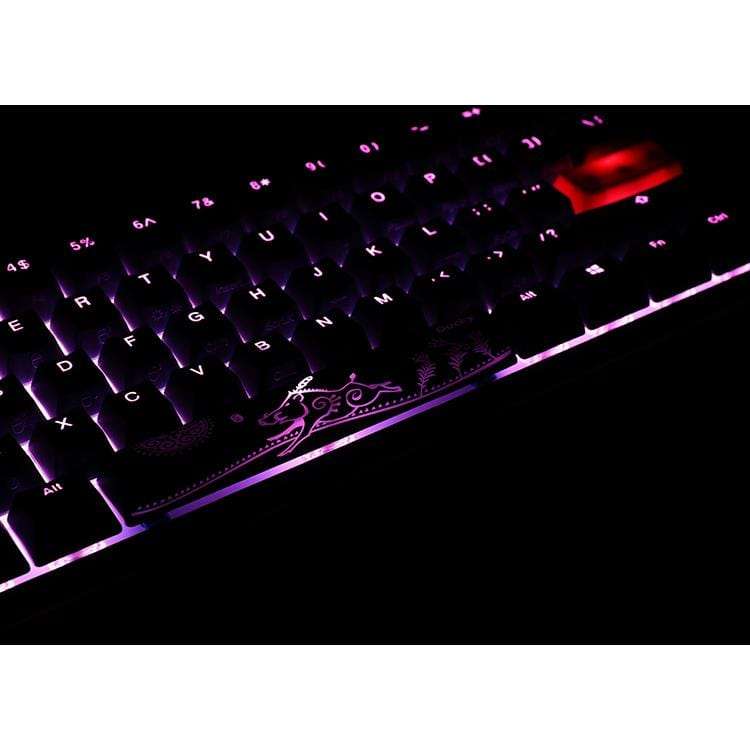 Ducky One 2 Pro Mini 60 Cherry MX Blue Clicky Mechanical Wired Gaming Keyboard - Black