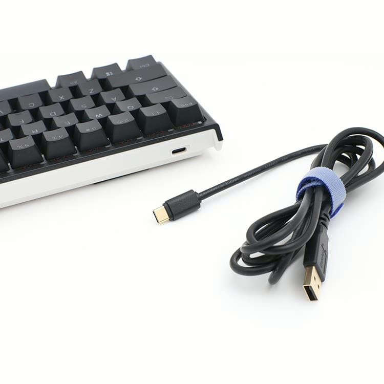 Ducky One 2 Pro Mini 60 Cherry MX Blue Clicky Mechanical Wired Gaming Keyboard - Black