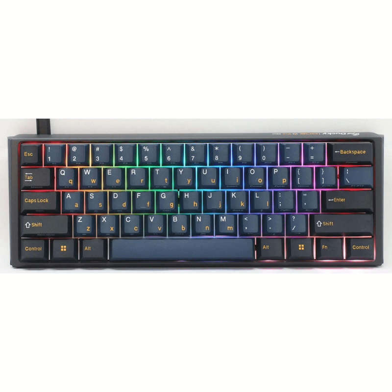 Ducky One 3 Pro Mini Nazca Line 60 Cherry MX2A Brown Tactile Mechanical Wired Gaming Keyboard - B...