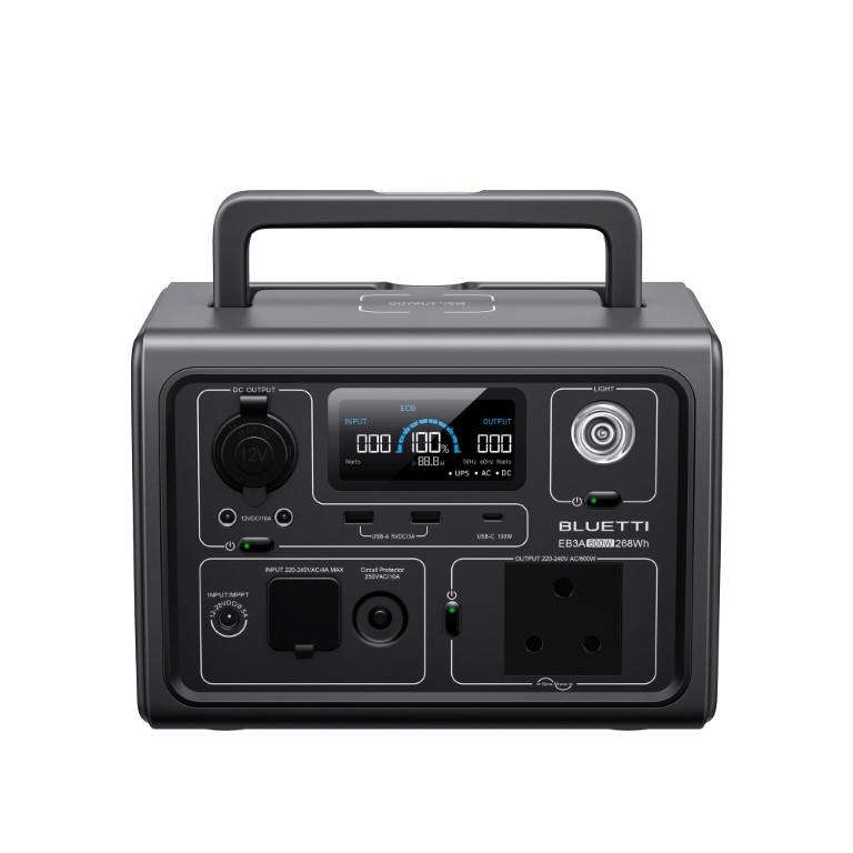 Bluetti EB3A Portable Power Station 600W 268Wh
