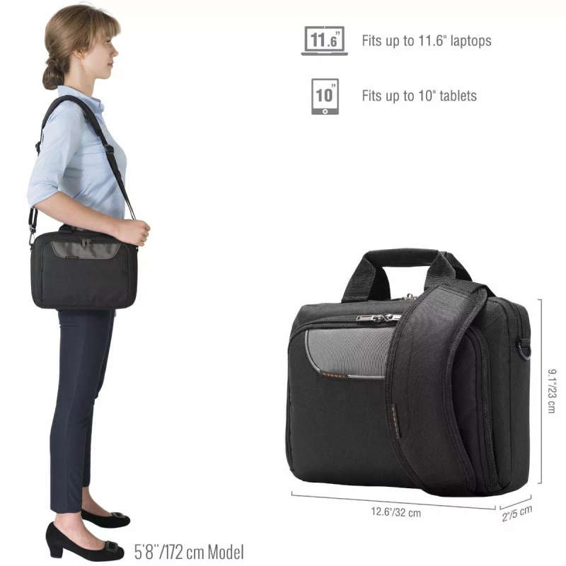Everki Advance iPad Tablet Ultrabook Notebook Bag Briefcase Fits up to 11.6-inch