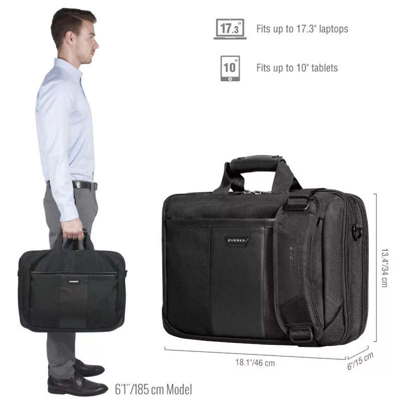 Everki Versa Premium Travel Friendly Notebook Bag Briefcase up to 17.3-inch