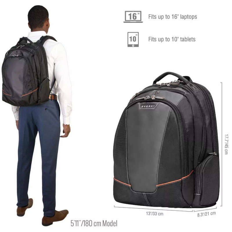 Everki Flight 16-inch Travel Friendly Notebook Backpack