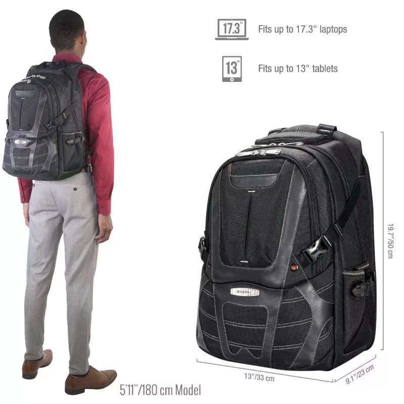 Everki Concept 2 Premium Travel Friendly Notebook Backpack up to 17.3-inch