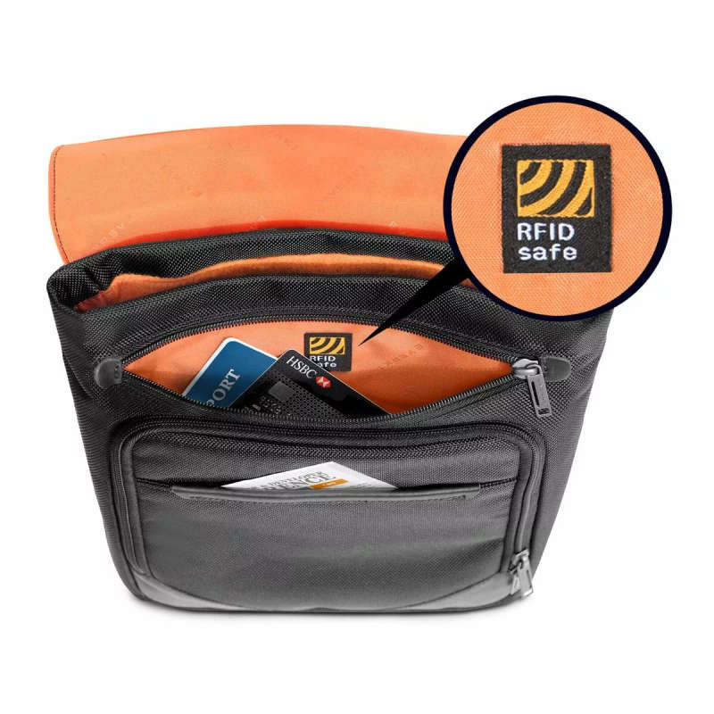 Everki Venue Xl Premium Rfid Mini Messenger Fits iPad Pro 12-inch Surface Pro Macbook 12