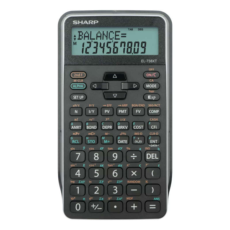 Sharp EL738XTB Advanced Financial Calculator