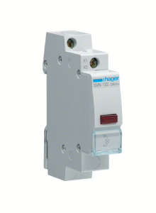 Hager Red LED indicator light 230V DIN