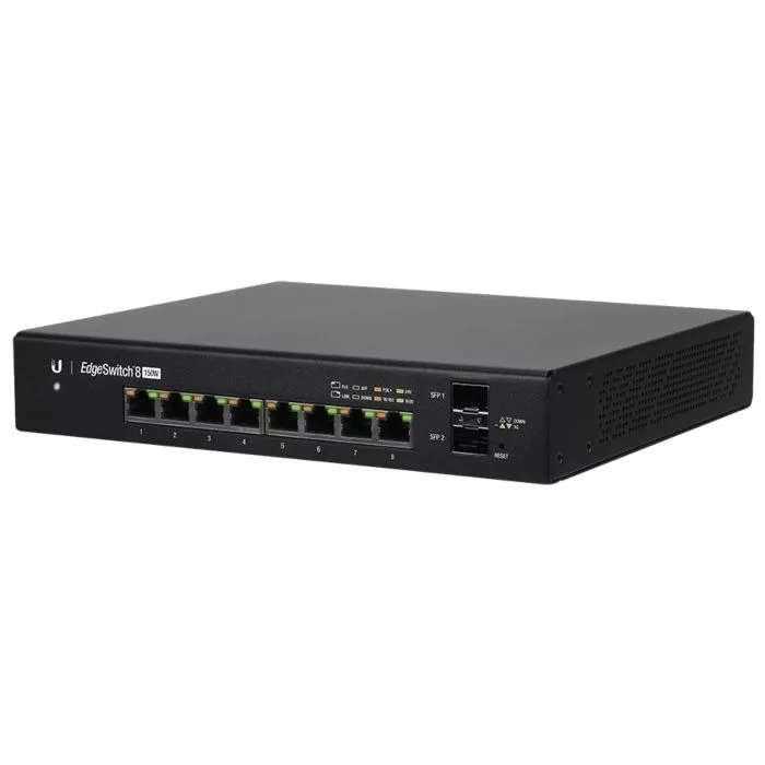 Ubiquiti 8 Port Gigabit + SFP 150W PoE Switch | ES-8-150W