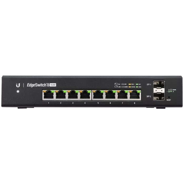 Ubiquiti 8 Port Gigabit + SFP 150W PoE Switch | ES-8-150W