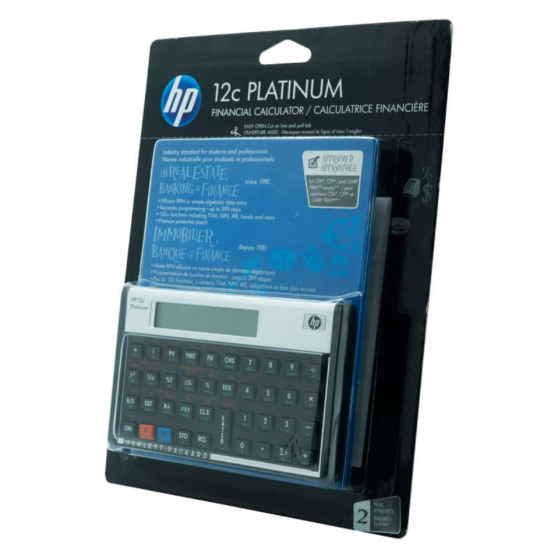 HP 12CPlatinum- (Algebraic or RPN) Financial Calculator