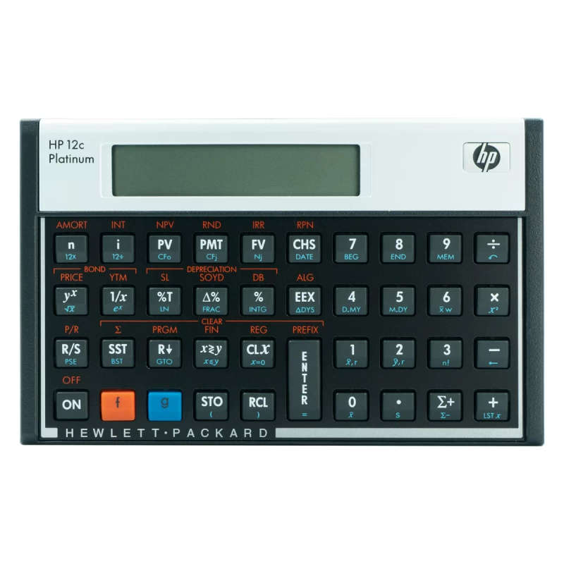 HP 12CPlatinum- (Algebraic or RPN) Financial Calculator