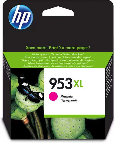 HP 953XL Magenta High Yield Printer Ink Cartridge Original F6U17AE Single-pack