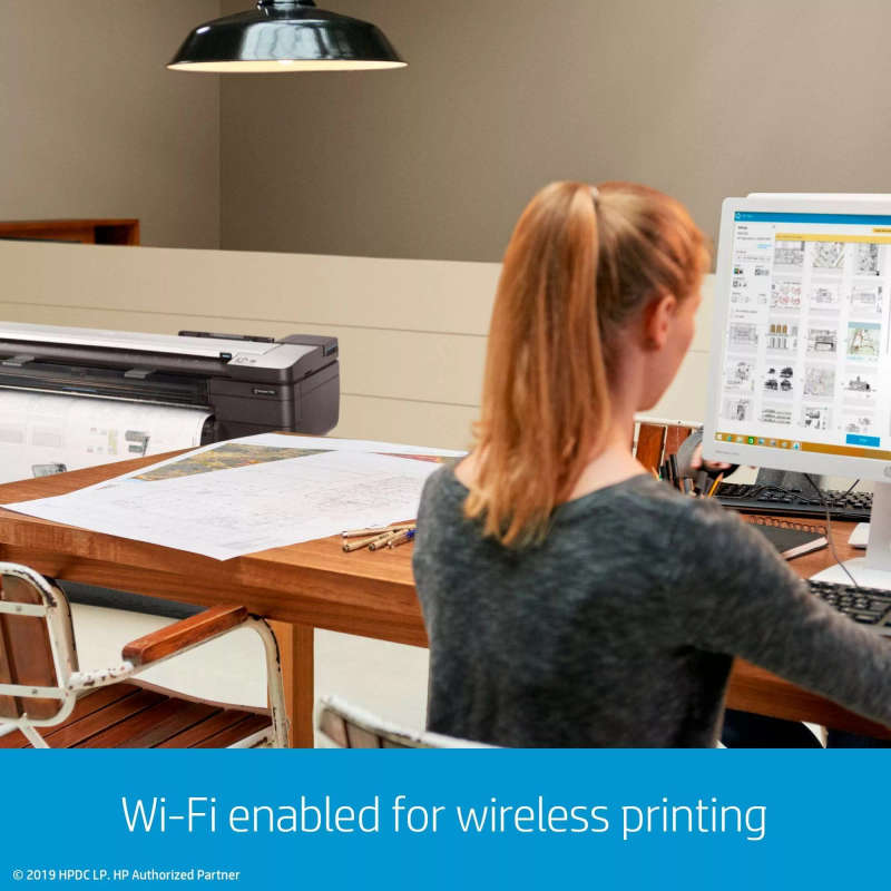 HP Designjet T830 24 Large Format Printer Wi-Fi Inkjet Colour 2400 x 1200 DPI Ethernet LAN
