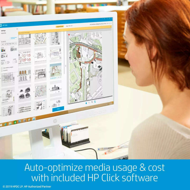 HP Designjet T830 24 Large Format Printer Wi-Fi Inkjet Colour 2400 x 1200 DPI Ethernet LAN