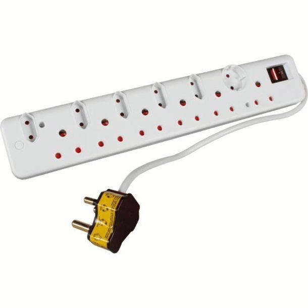 Ellies 12 Way Multi Plug with High Surge Protection