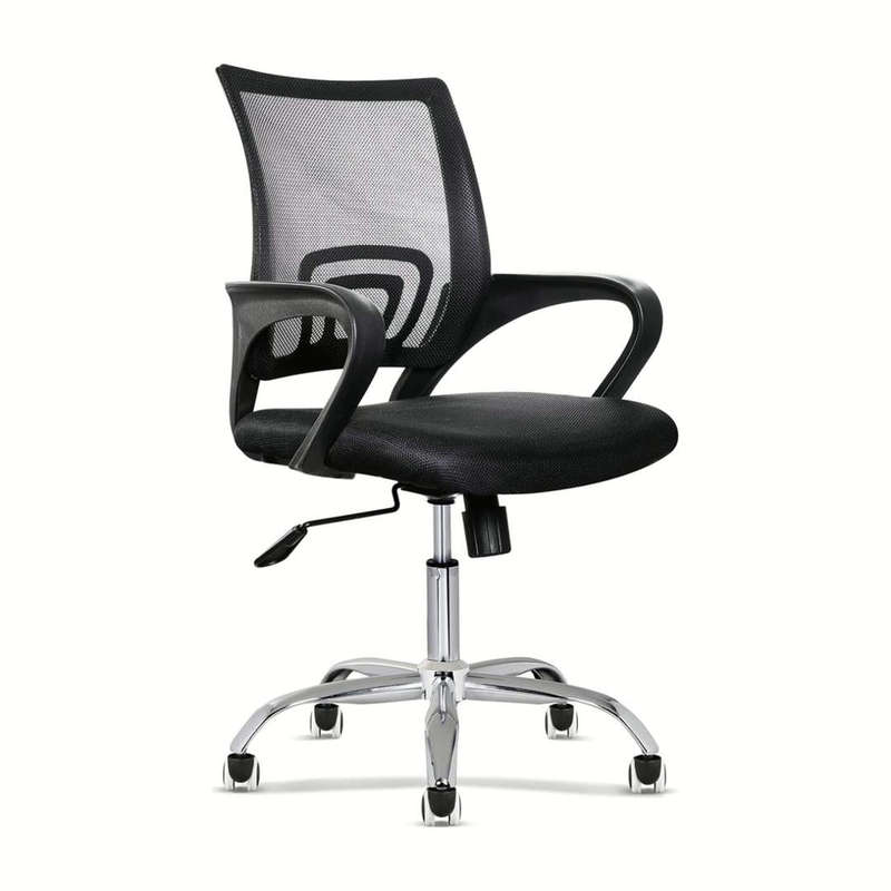 Everfurn Swift Mid Back Office Chair Black