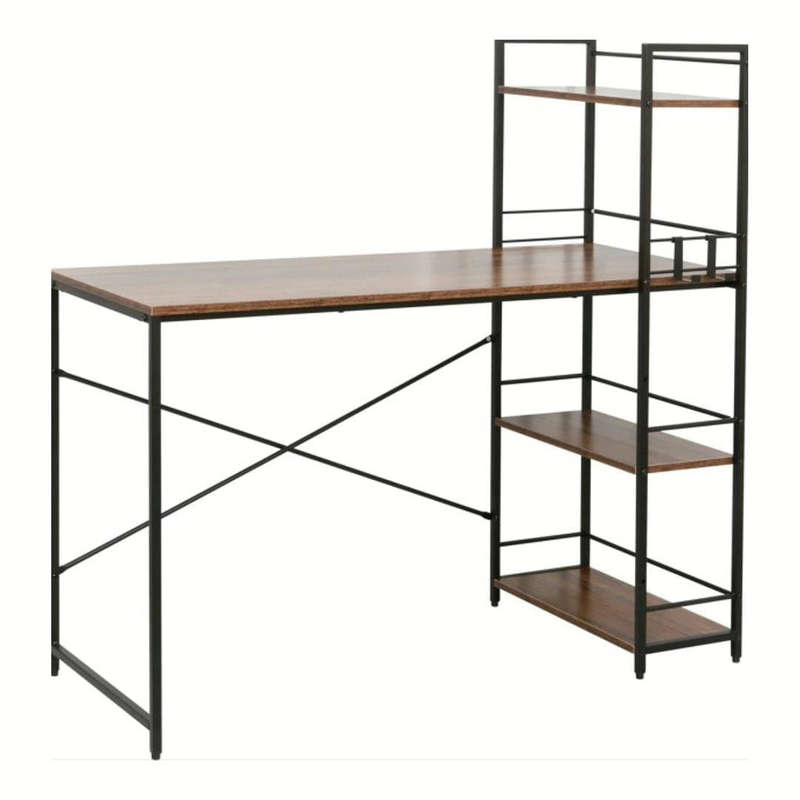 Everfurn Regal Elegant Workspace Solution Desk Dark Oak