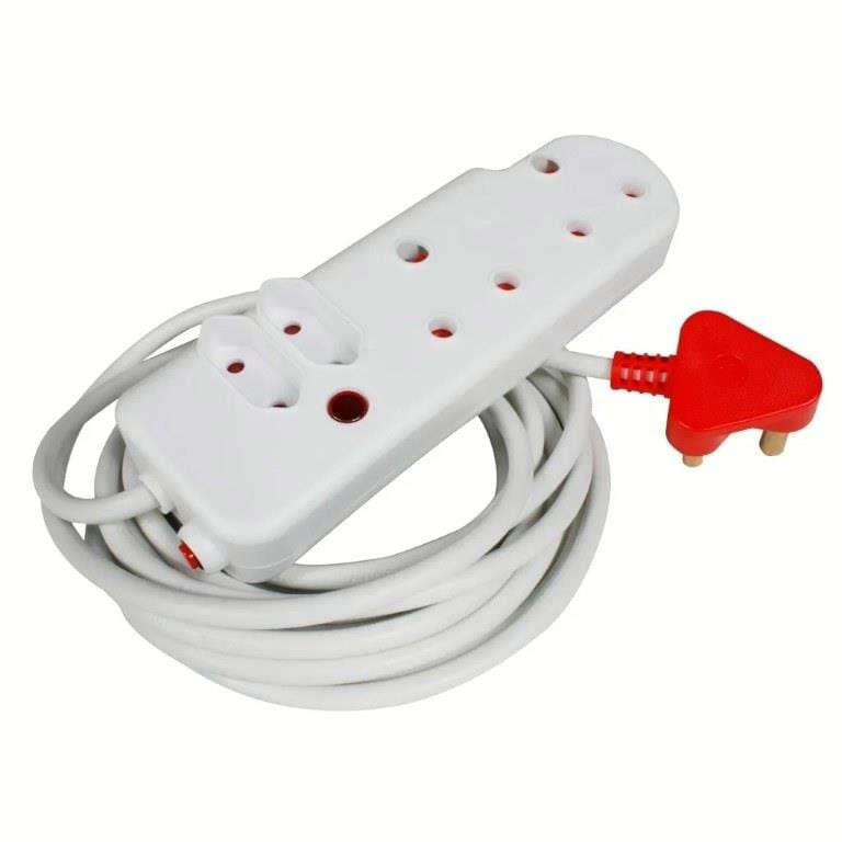 Ellies 3m 4-way Surge Protected Extension Cord