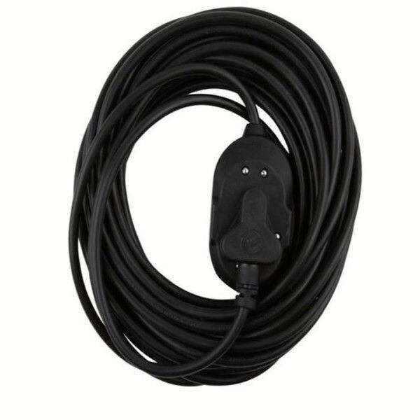 Ellies 2-way Heavy Duty Extension Cord 20m Black