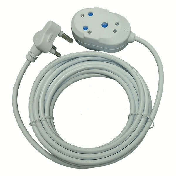 Ellies 2-way Light Duty Extension Cord 20m White