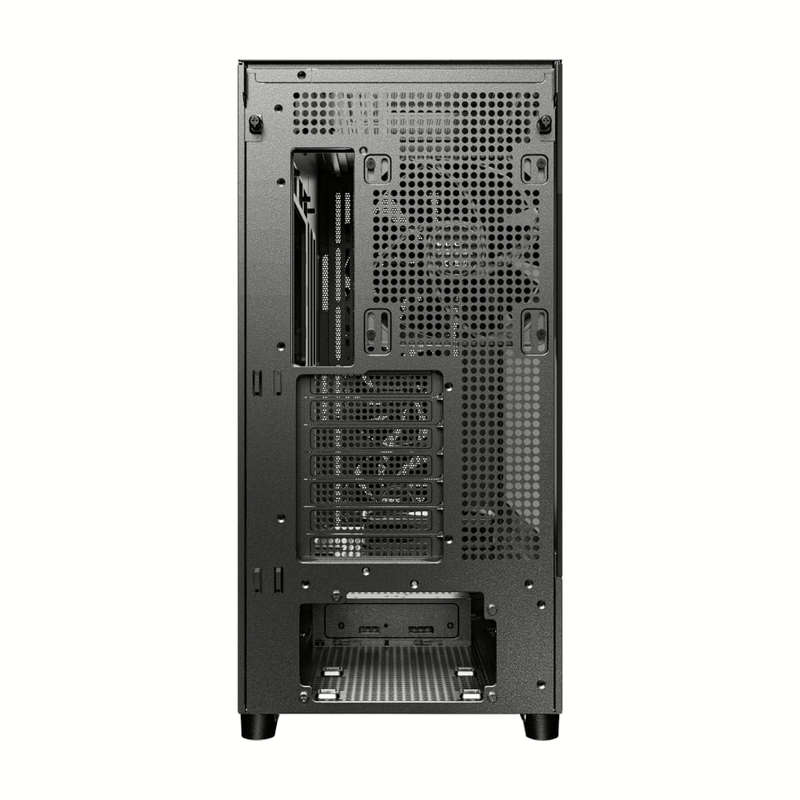 Antec FLUX ATX WOOD Mid Tower Gaming Chassis  Black