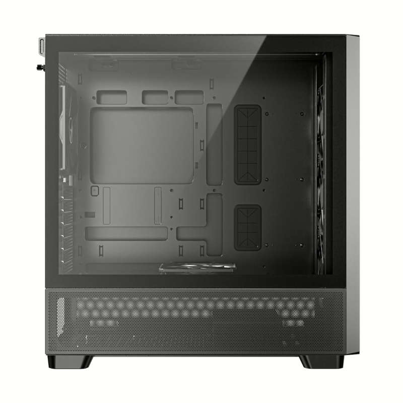 Antec FLUX ATX WOOD Mid Tower Gaming Chassis  Black