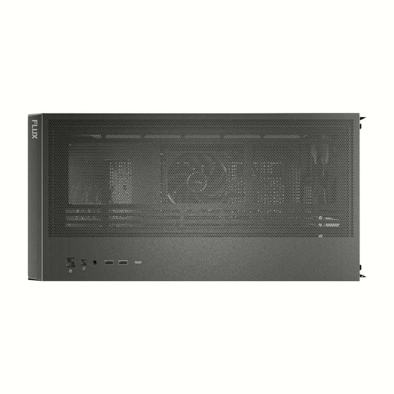 Antec FLUX ATX WOOD Mid Tower Gaming Chassis  Black