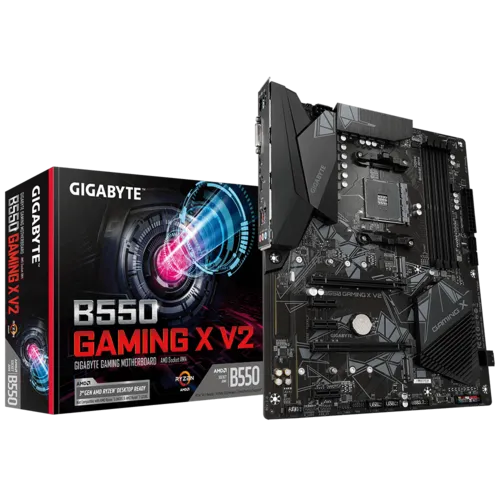 Gigabyte AMD B550 Gaming X Chipset For 3rd Generation AMD Ryzen Processors; 4x Dual DDR4; 2x M2; ...