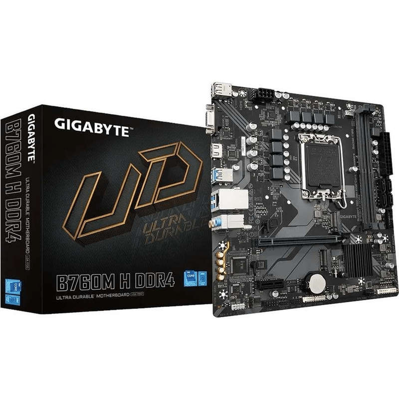 Gigabyte B760M H DDR4 Intel Express LGA 1700 micro ATX Motherboard