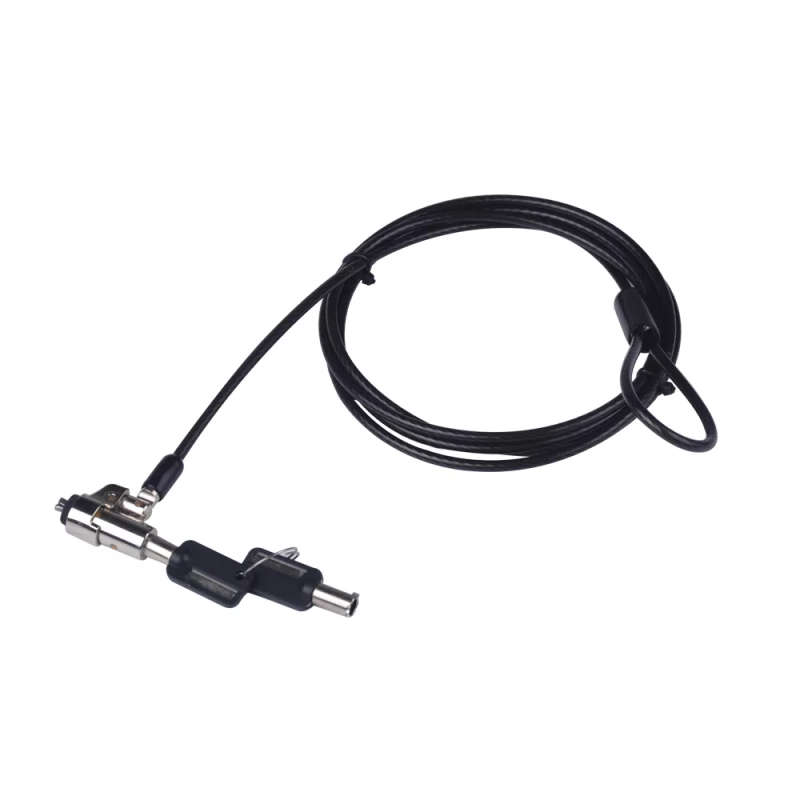 Gizzu Noble Wedge Laptop Lock (For Dell 3.2mm x 4.5mm Slot) - Cable Length 1.8m - 2 user keys inc...