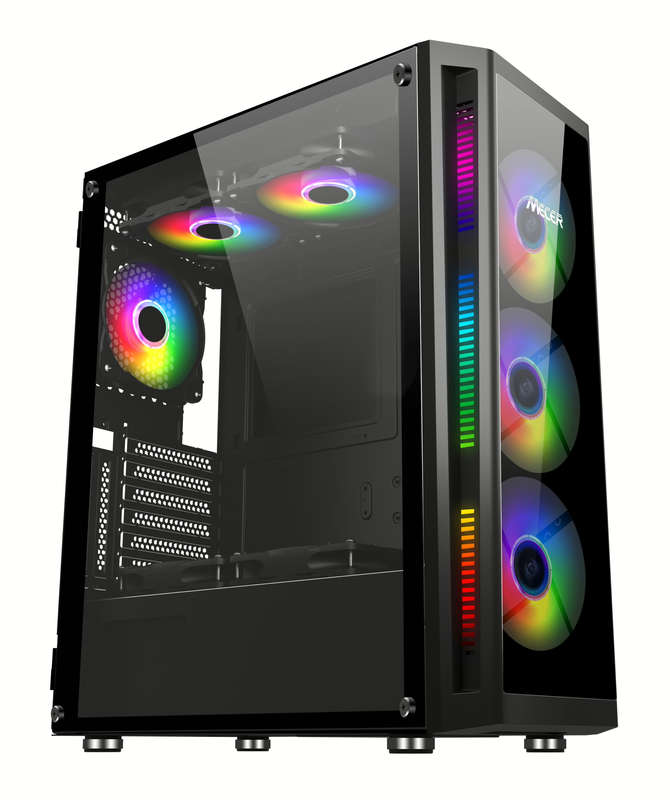 MECER Graphite Gaming ATX Case RGB (Excludes PSU).