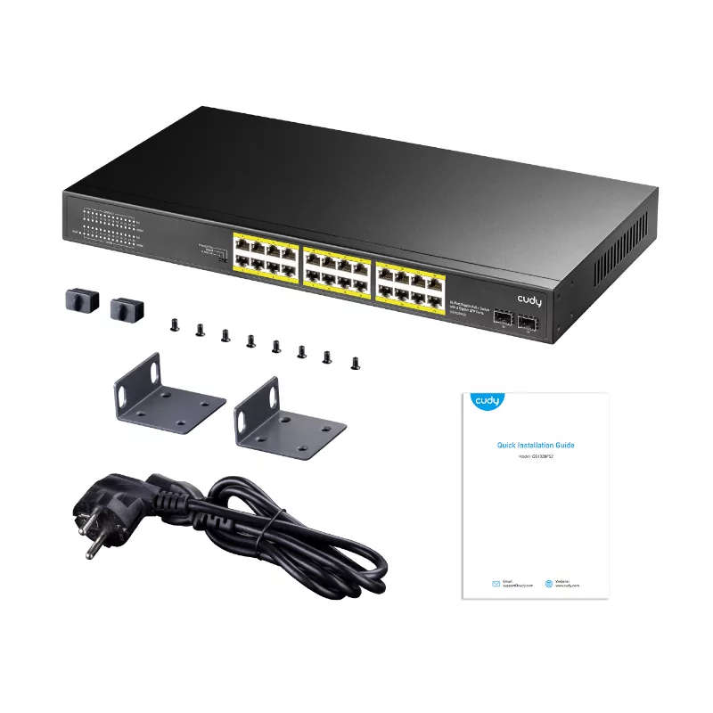 Cudy 24-port PoE+ Gigabit Switch with 2x SFP ports