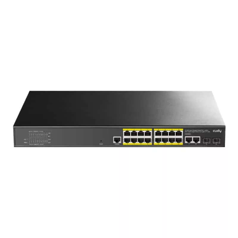 Cudy 16-port Layer 2 Managed Gigabit PoE Switch
