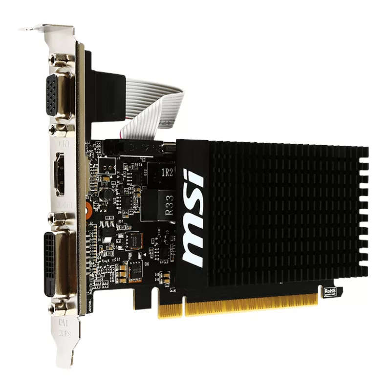 MSI Nvidia GeForce GT710 2GB Low Profile Graphics Card GT7102GD3H_LP