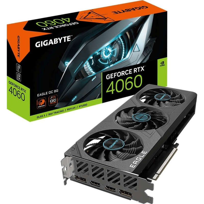 Gigabyte GeForce RTX 4060 Eagle OC 8G 8GB GDDR6 Graphics Card