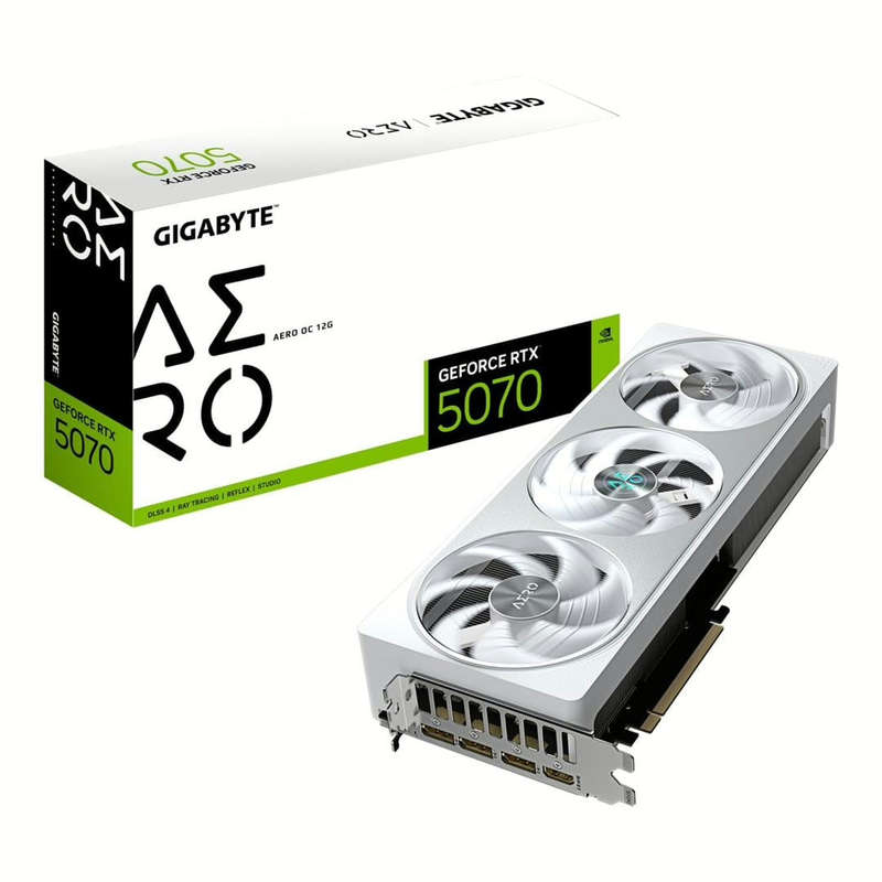 Gigabyte GeForce RTX 5070 Aero OC 12G 12GB GDDR7 Graphics Card